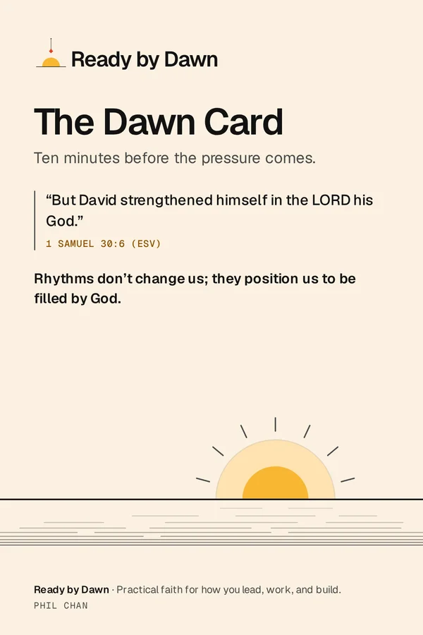 The Dawn Card, front